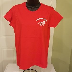 Women's Busted Mutt tee white logo